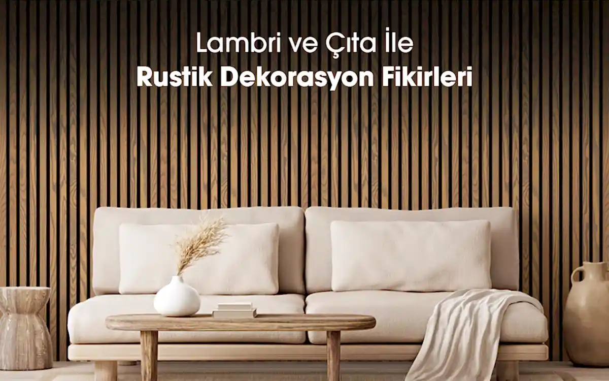 Lambri ve Çıta İle Rustik Dekorasyon Fikirleri