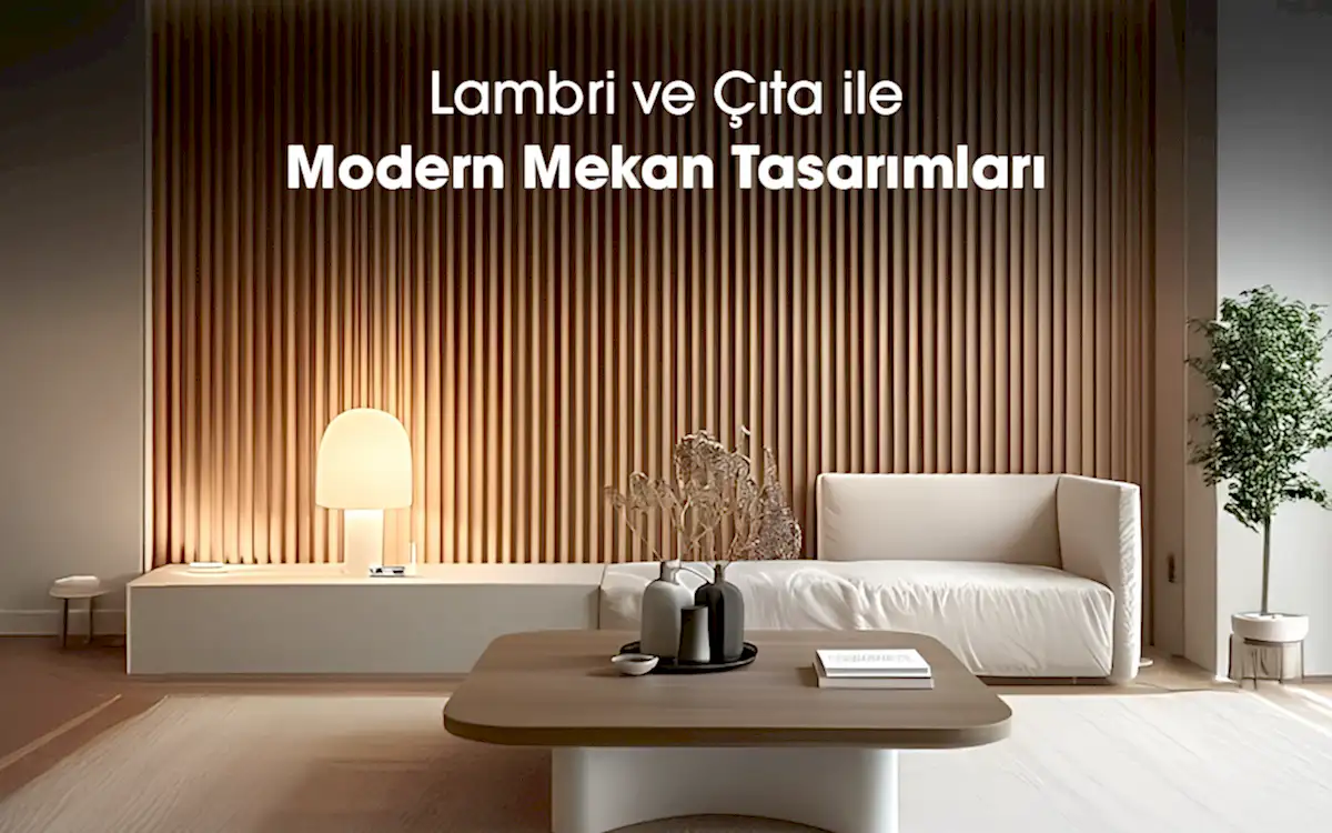 Lambri ve Çıta ile Modern Mekan Tasarımları