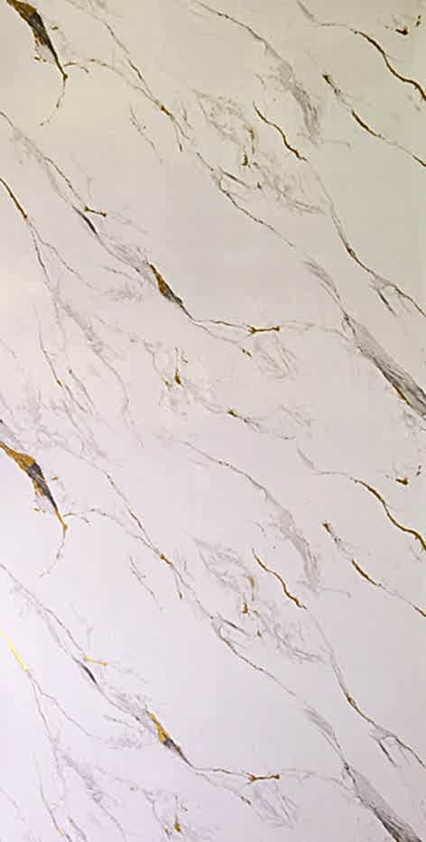 BEYAZ  BEYAZ GOLD  MERMER GÖRÜNÜMLÜ PVC PLAKA 